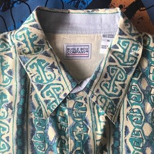 Vintage Bugle Boy Hawaiian Short Sleeve Shirt